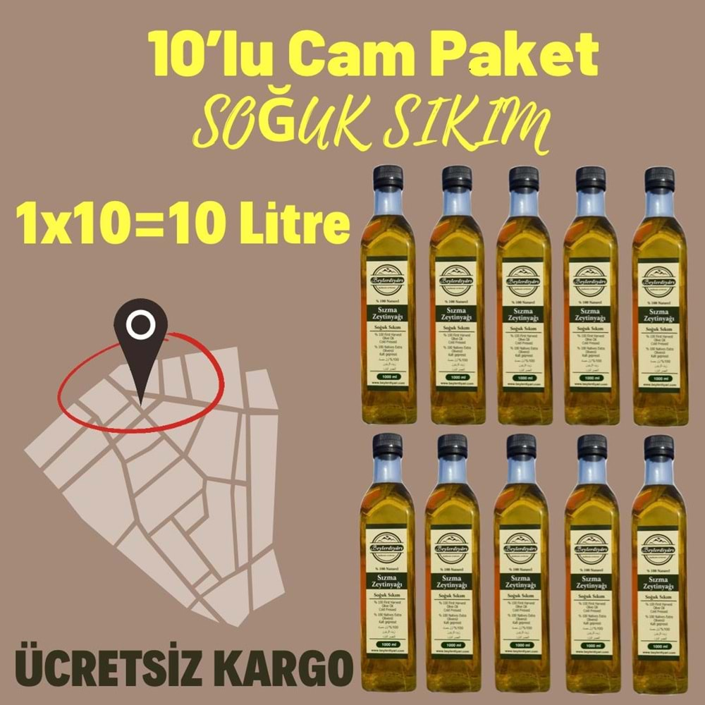 SIZMA ZEYTİNYAĞI 10X1000=10000 ML