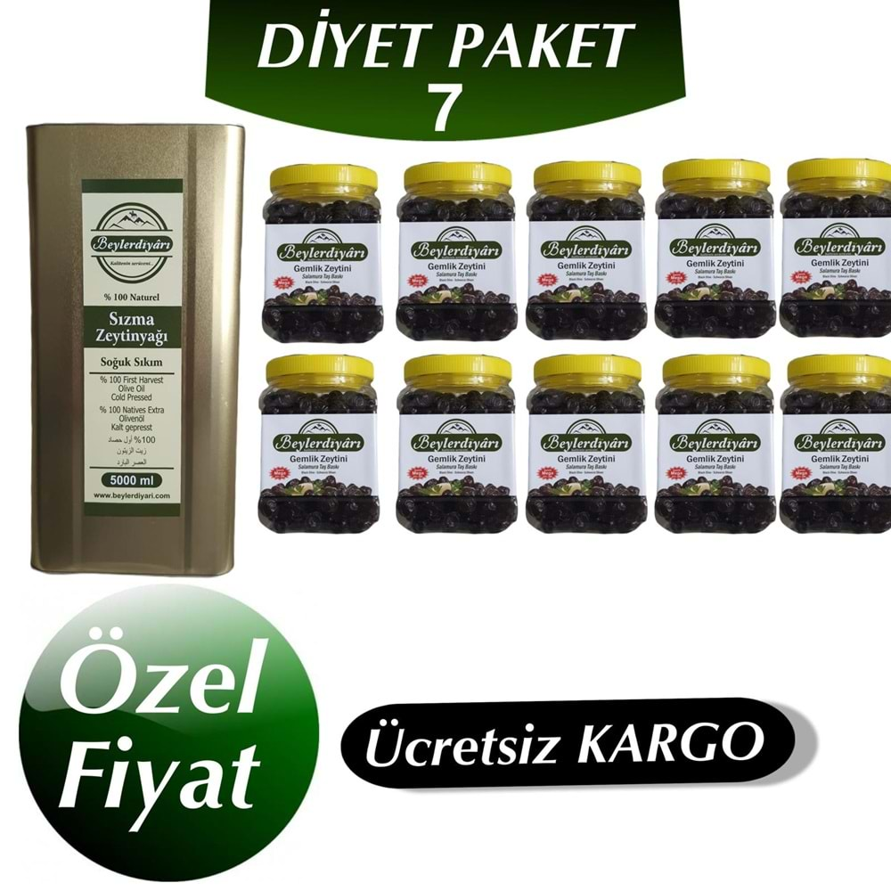 SIZMA ZEYTİNYAĞI x 1x10Kg DİYET PAKET 7